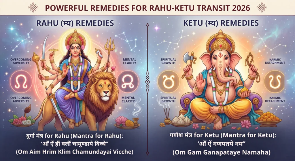 Rahu Ketu remedies 2026 Durga Ganesha worship mantras