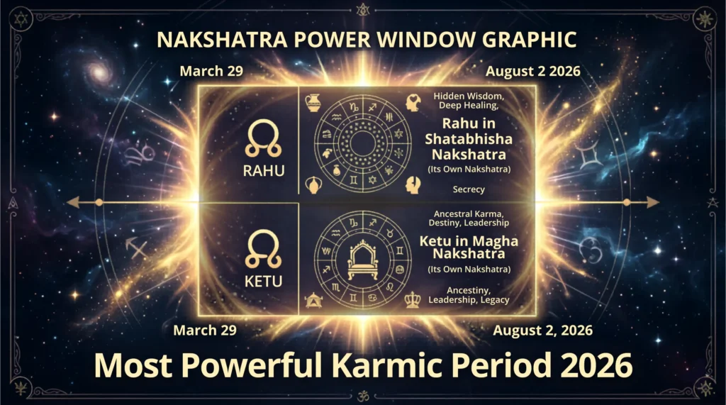 Rahu Shatabhisha Ketu Magha nakshatra 2026 peak karmic period