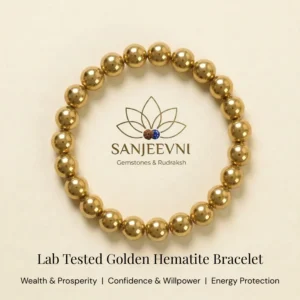 gold hematite bracelet